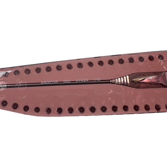 ALAÏA Italy Sunglasses Soft Round Studded Oval Neutral Pink Tinted Women's $895 - Picture 5 of 10